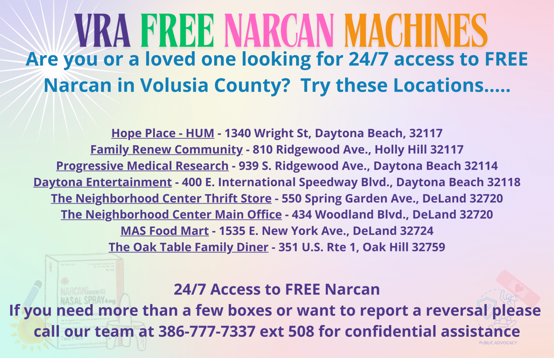 H.E.A.L. Team Vending Flyer Back